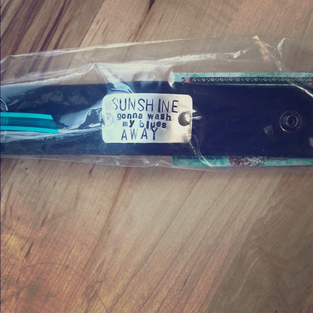 Leather Bracelet with Zac Brown Lyrics